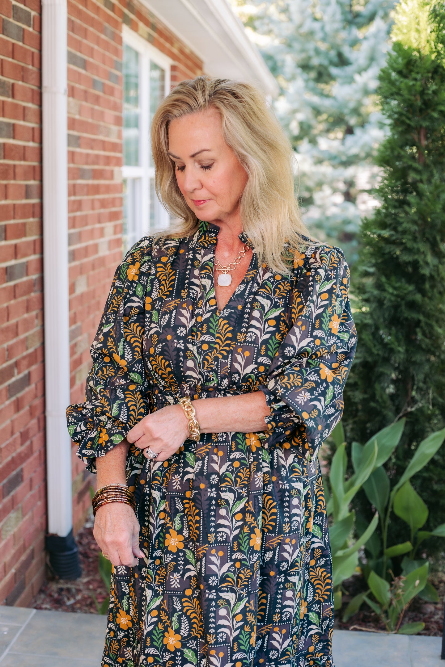 The Hazel Floral Midi Dress