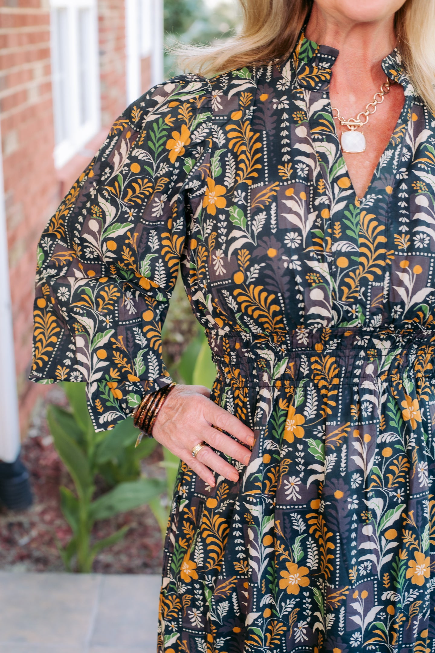 The Hazel Floral Midi Dress