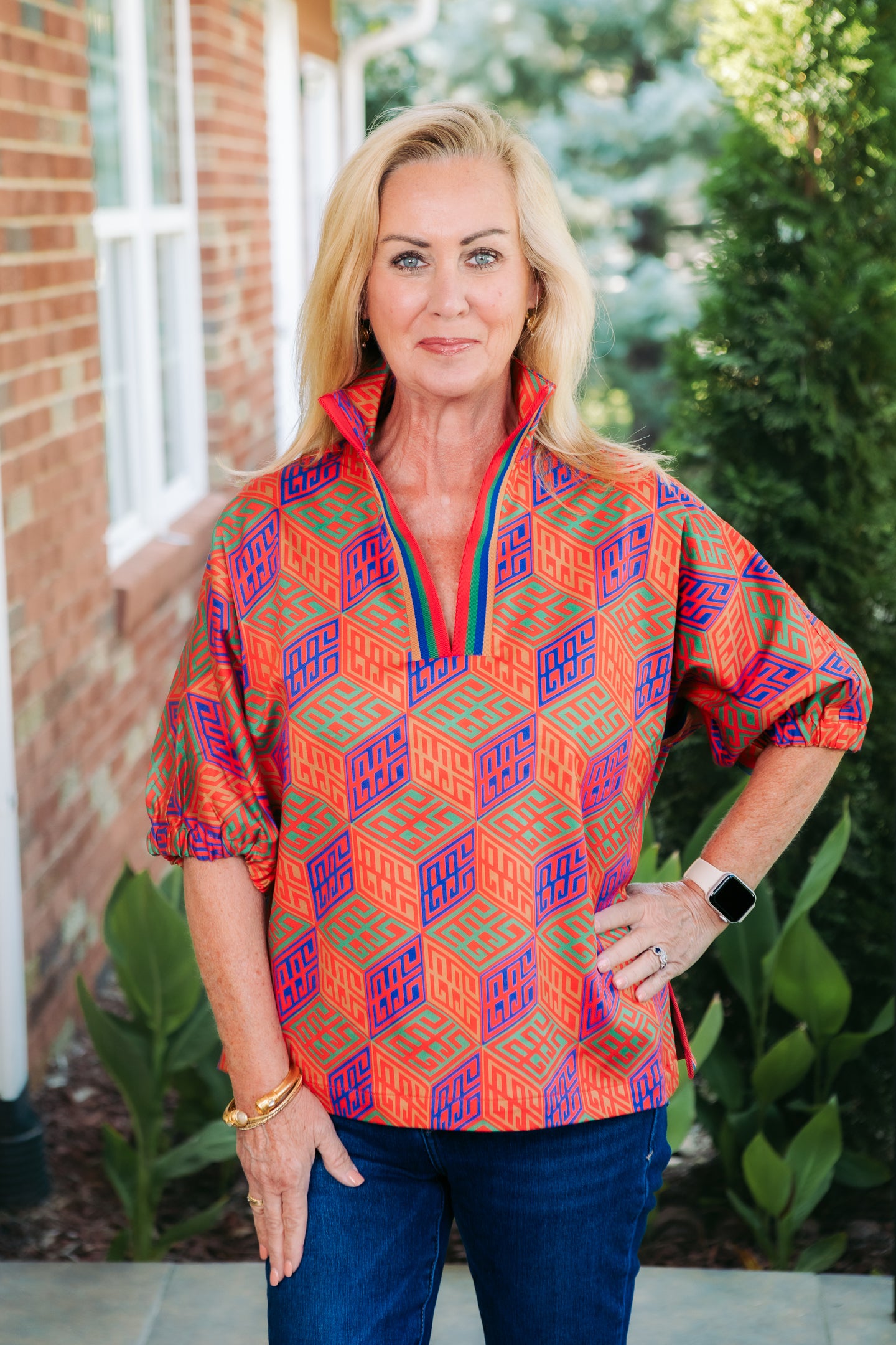 Emily McCarthy | Poppy Top in Vintage Monogram