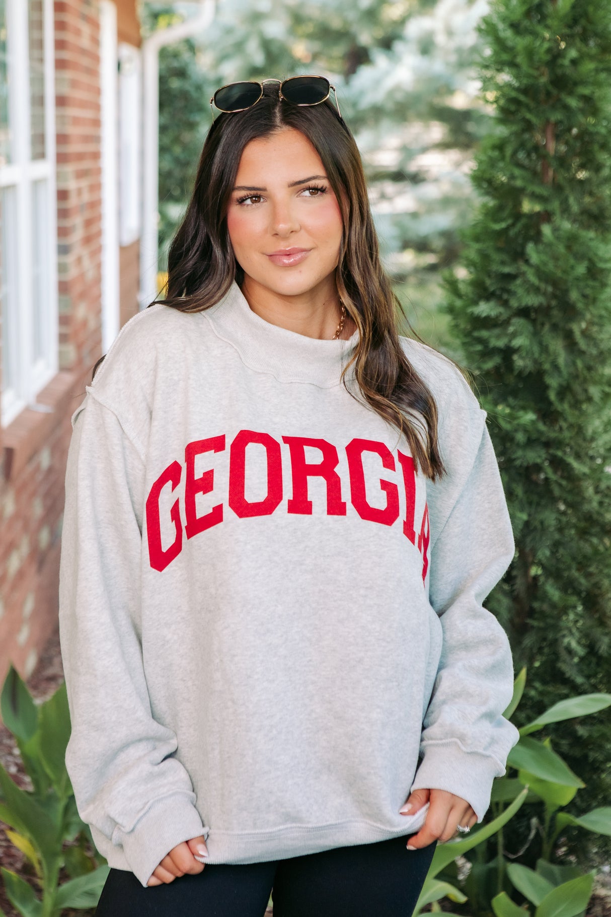 Cozy Reversible Georgia Mock-Neck Fleece