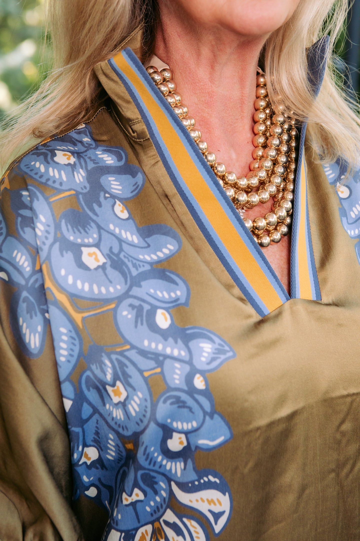 Emily McCarthy | Poppy Caftan in Bluebonnet