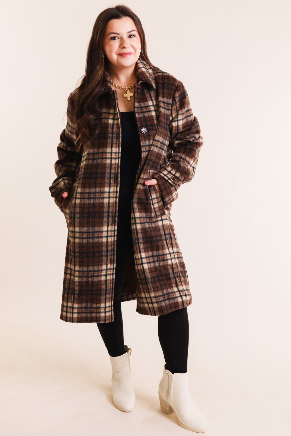 The Autumn Grace Plaid Coat
