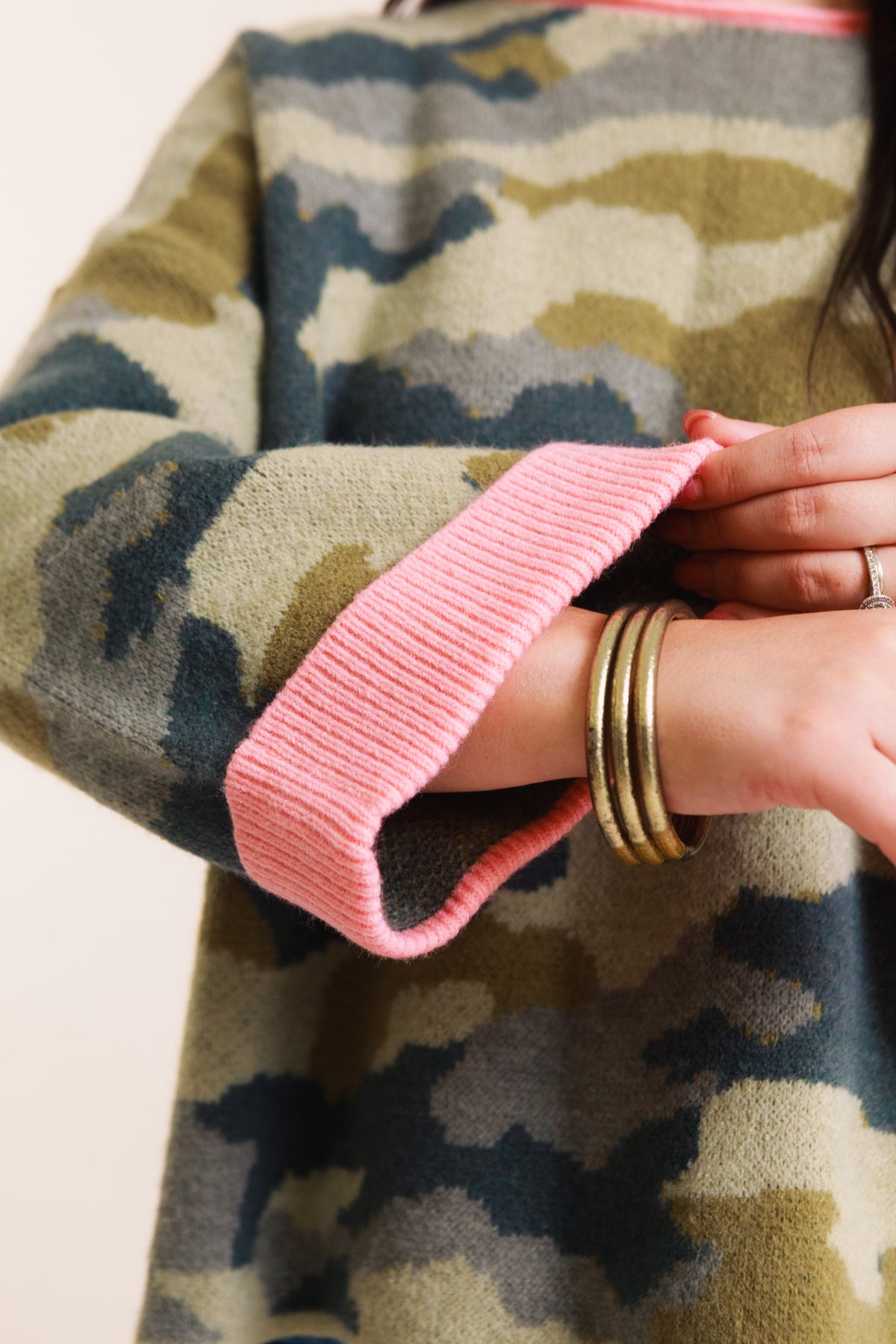 The Saylor Camo Sweater