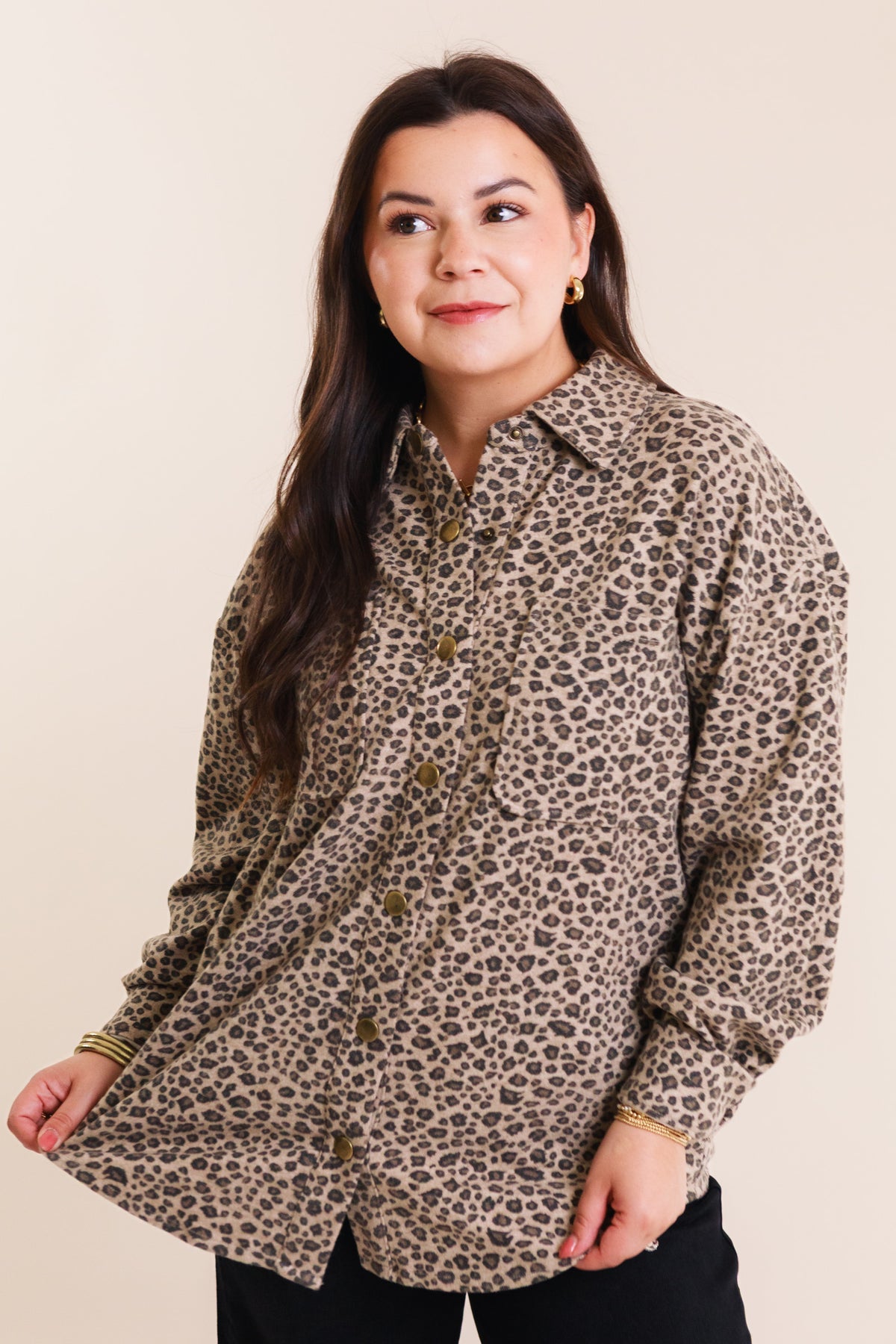 The Josie Leopard Shirt Jacket