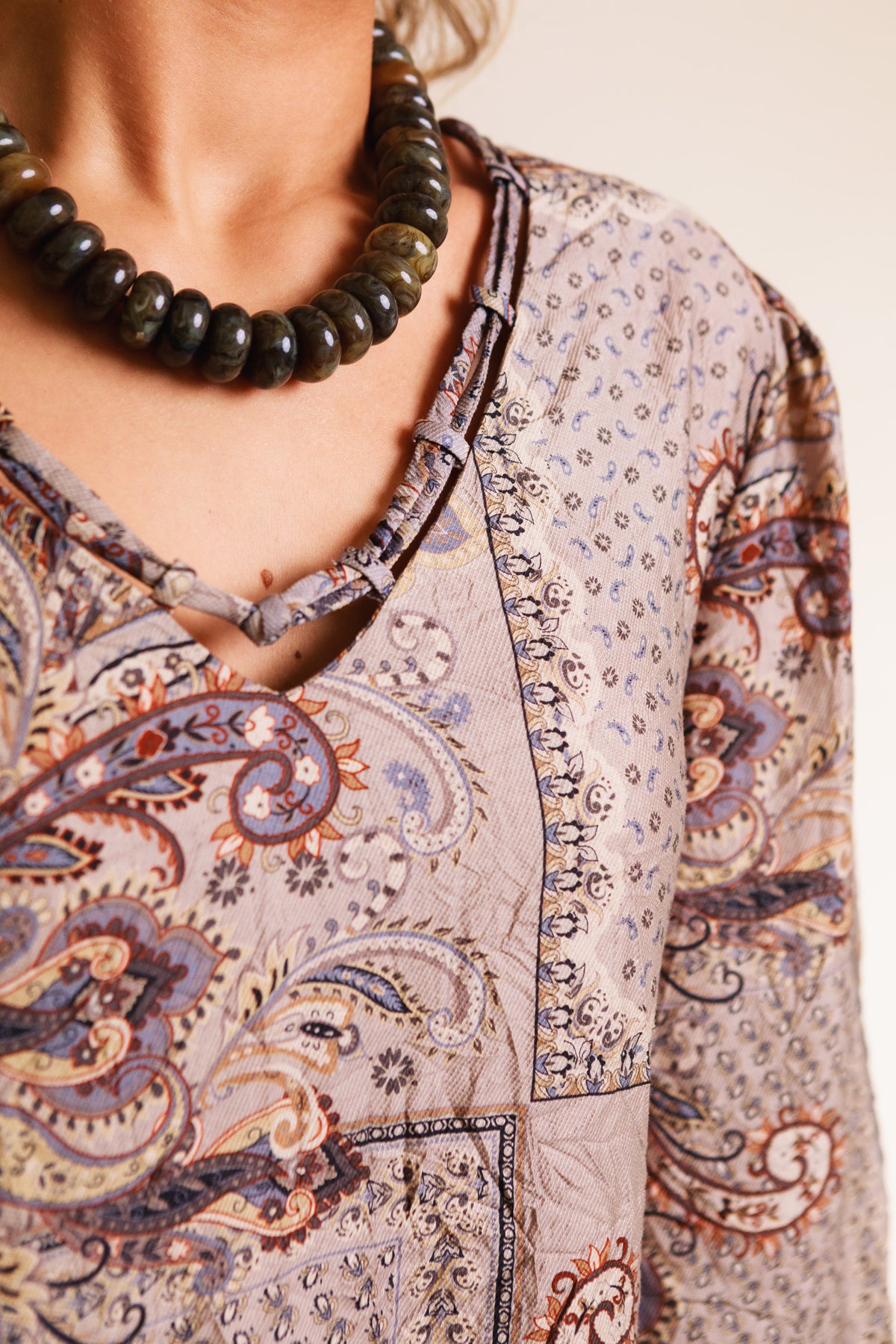 Lior | Cairo Midi Dress in Paisley Jacquard