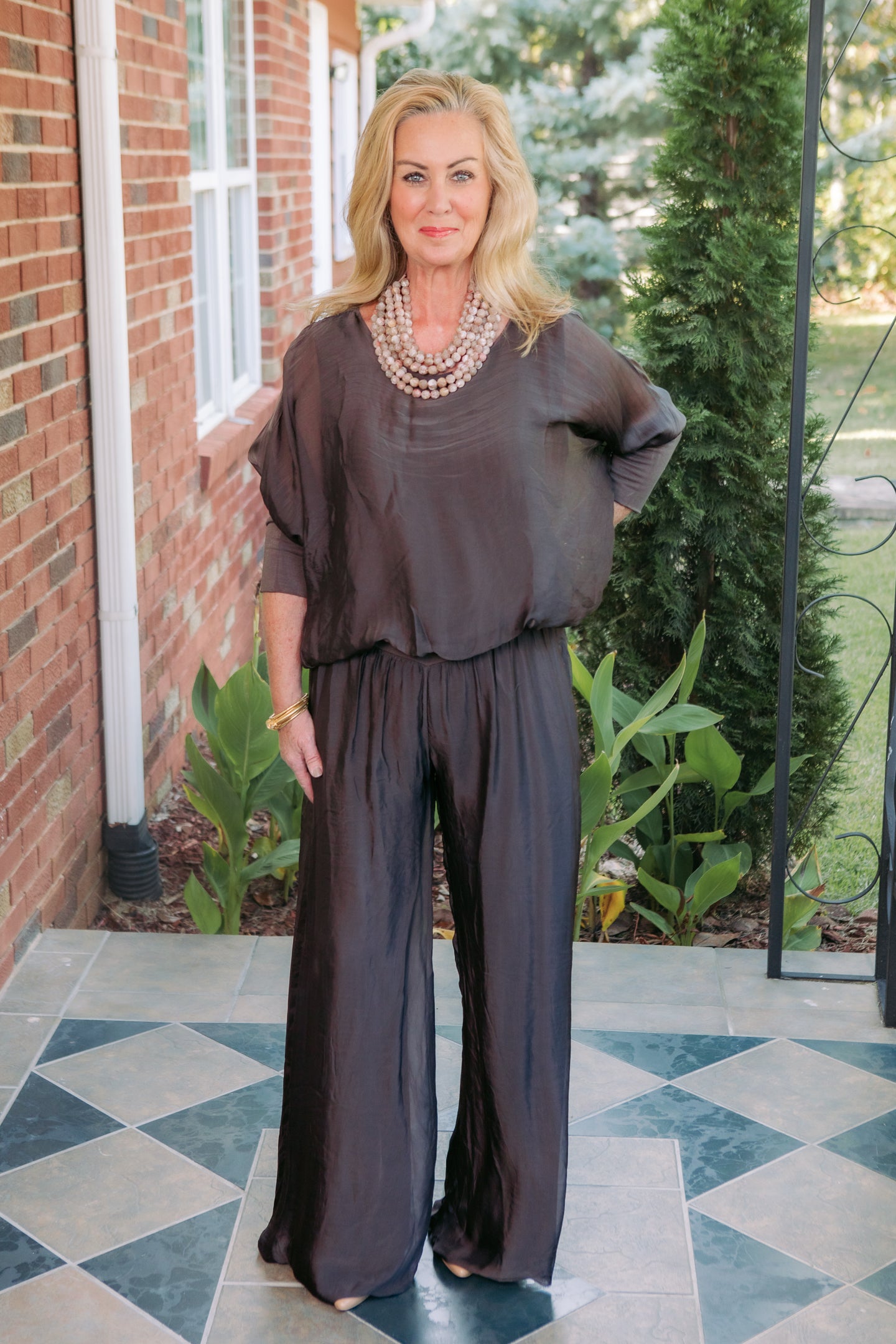 Cobblestone Apparel | Cassandra Silk Top