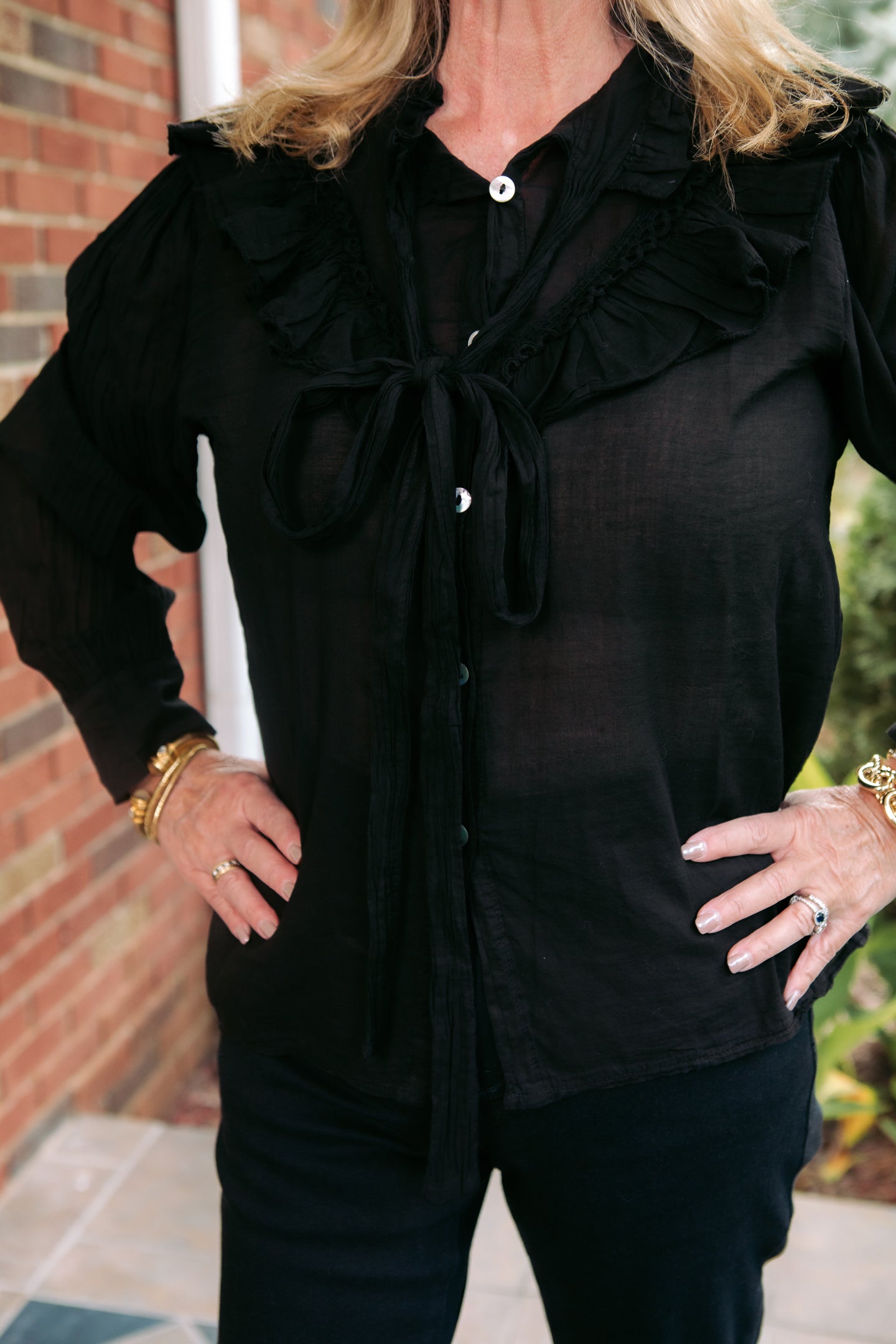 Cobblestone Apparel | Gianna Cotton Blouse