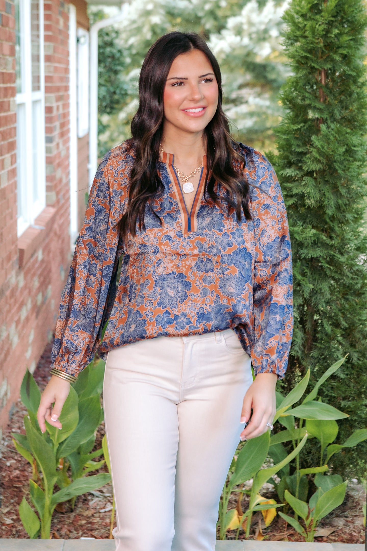 The Autumn Bloom Printed Blouse