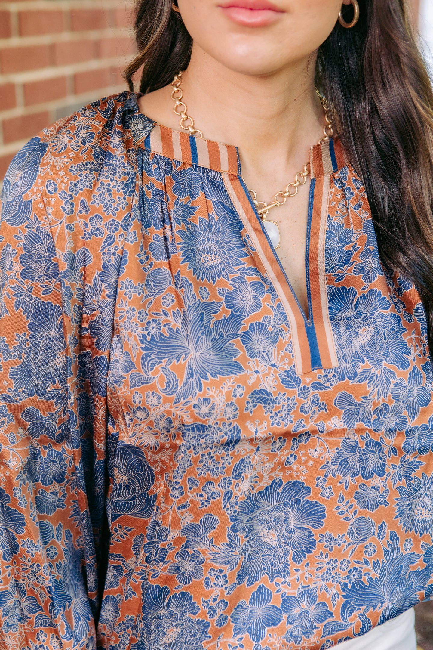 The Autumn Bloom Printed Blouse