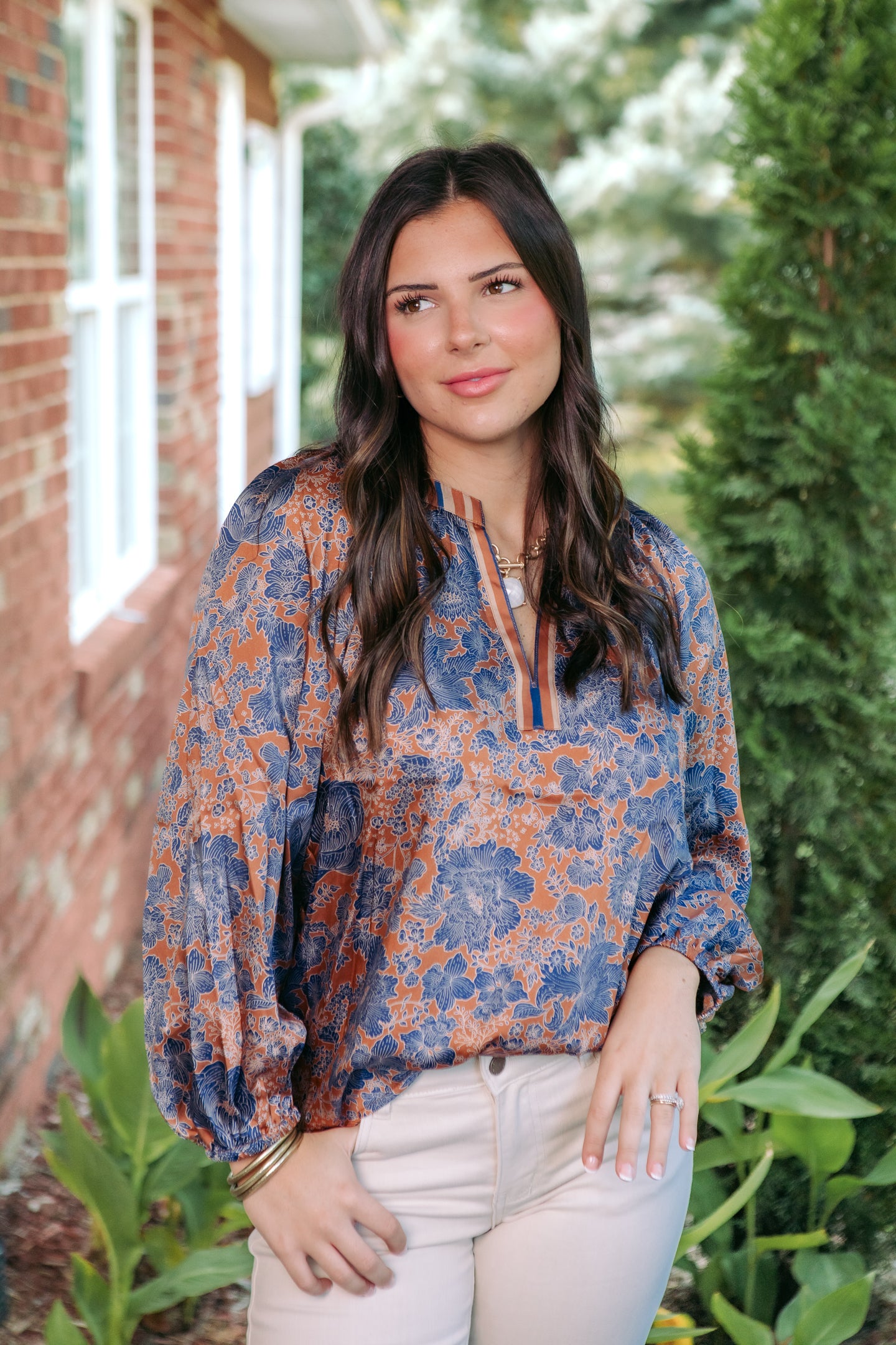 The Autumn Bloom Printed Blouse