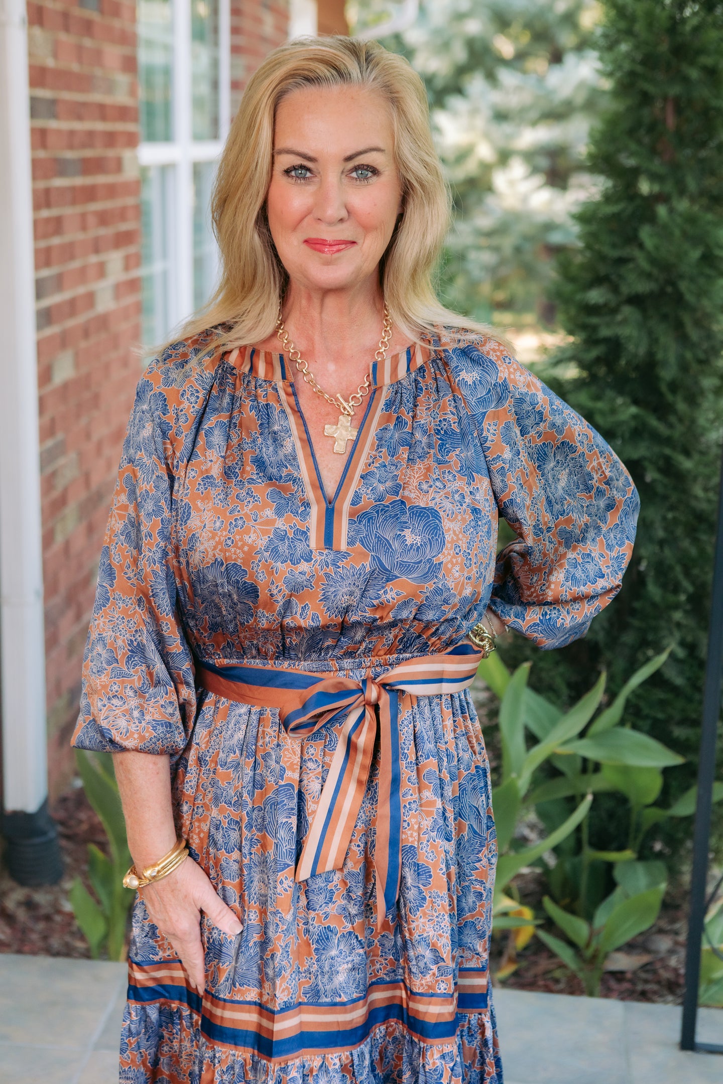 The Autumn Bloom Midi Dress