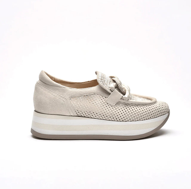 Softwaves | Cintia Loafer with Raffia Plug - Coco