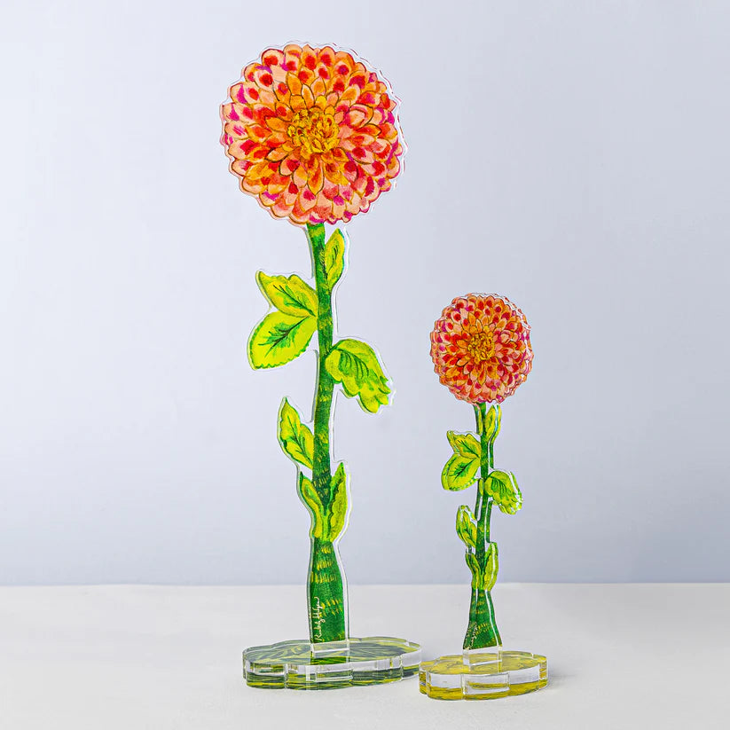 Kimberly Hodges Art | Spotted Dahlia Small Acrylic Single Flower