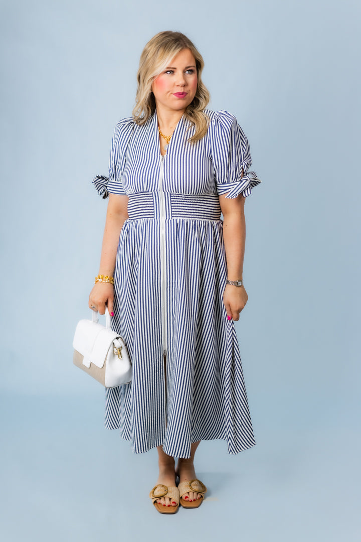 Talk Nauti To Me Midi Dress