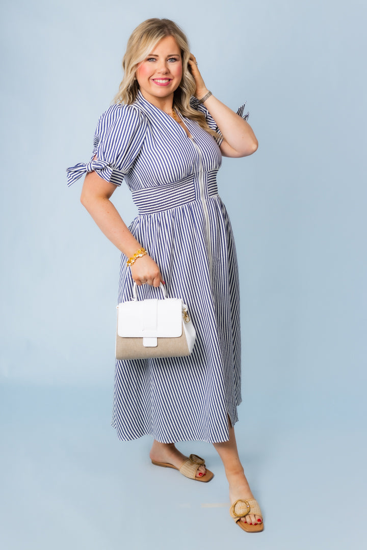 Talk Nauti To Me Midi Dress