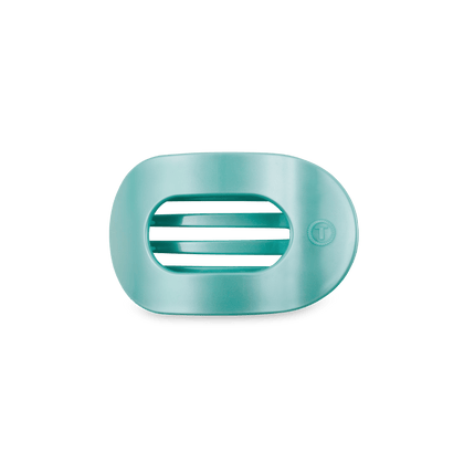 Teleties | Totally Turquoise Small Flat Round Hair Clip