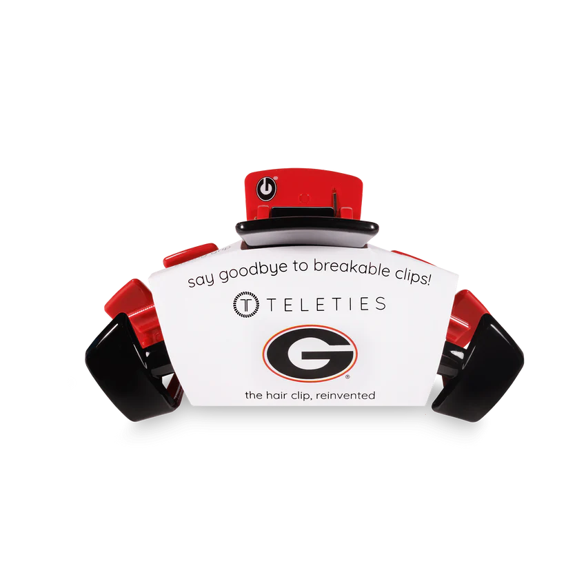 Teleties | University of Georgia Medium Hair Clip