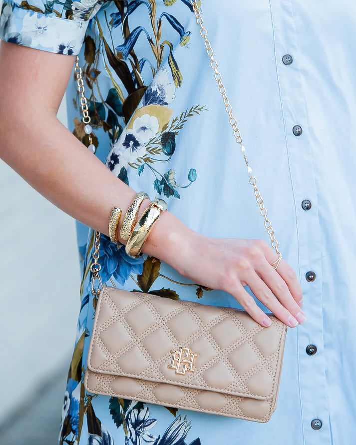 Caroline Hill | Brynleigh Clutch - Crossbody Latte DQ