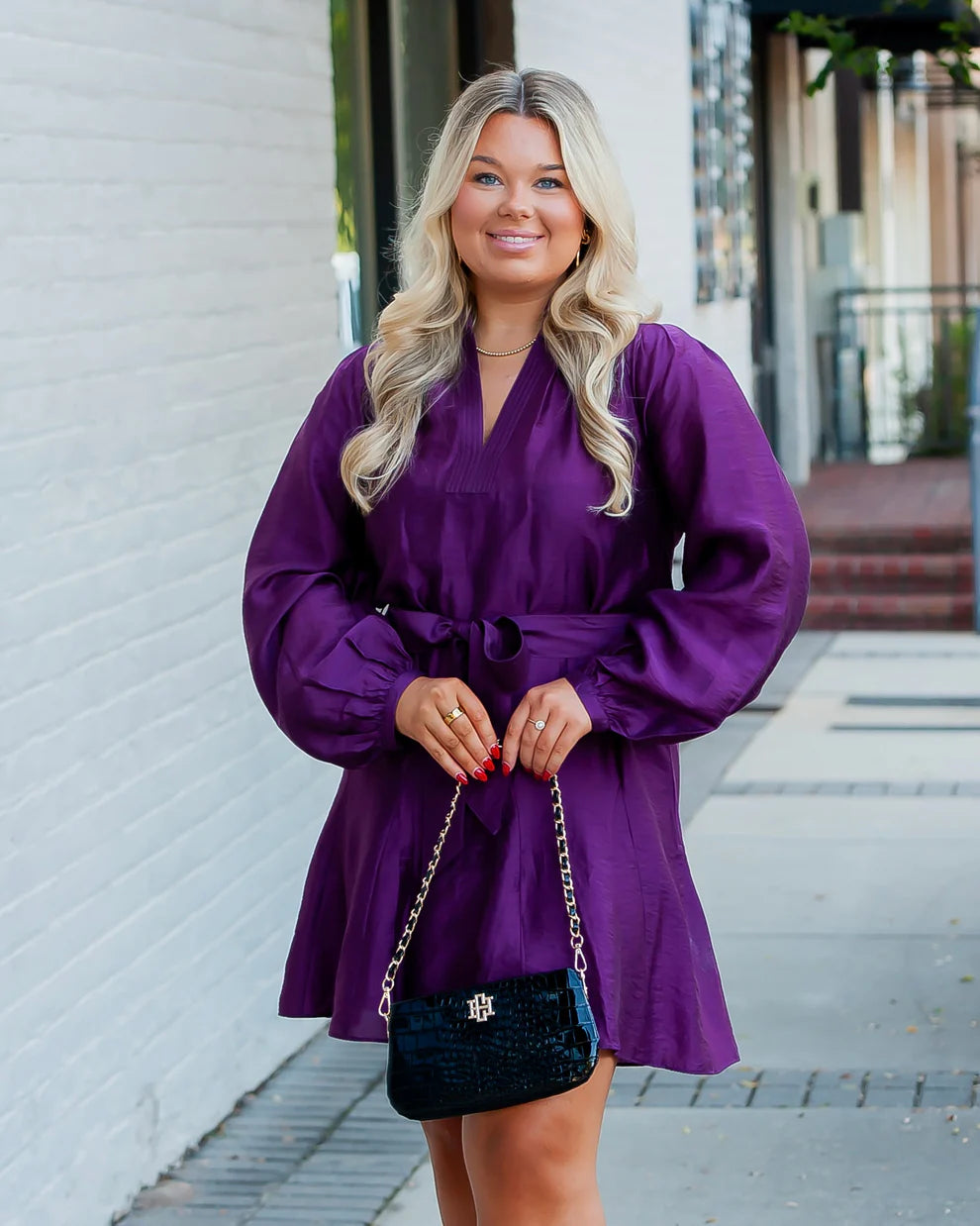 Caroline Hill | Livi Crossbody - Black Patent EC