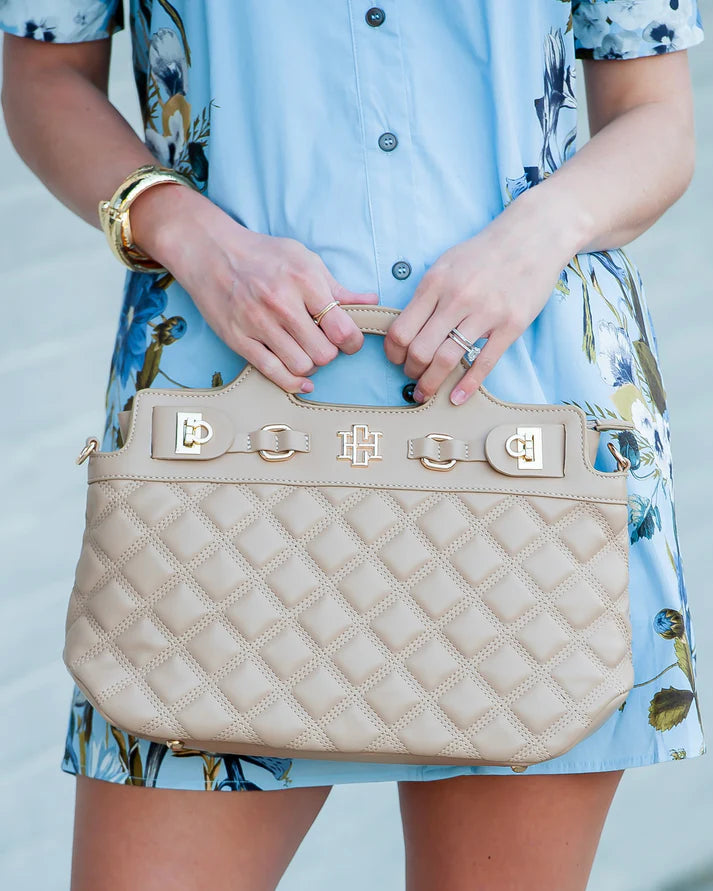 Caroline Hill | Savannah Handbag - Latte DQ