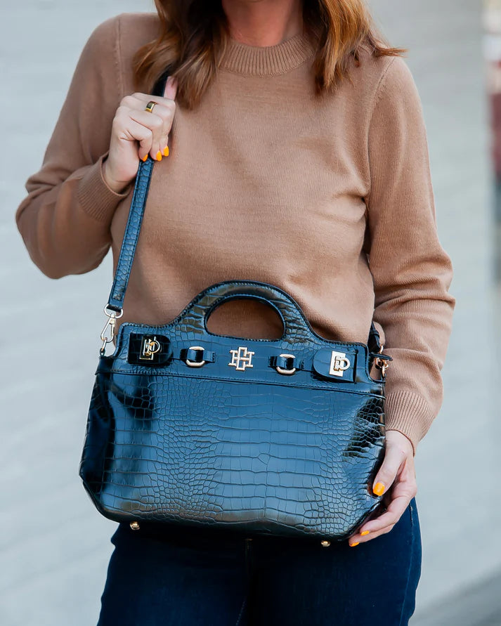Caroline Hill | Savannah Handbag - Black EC