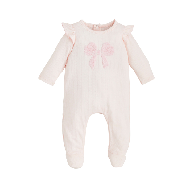 Mudpie | Ruffle Bow Baby Sleeper