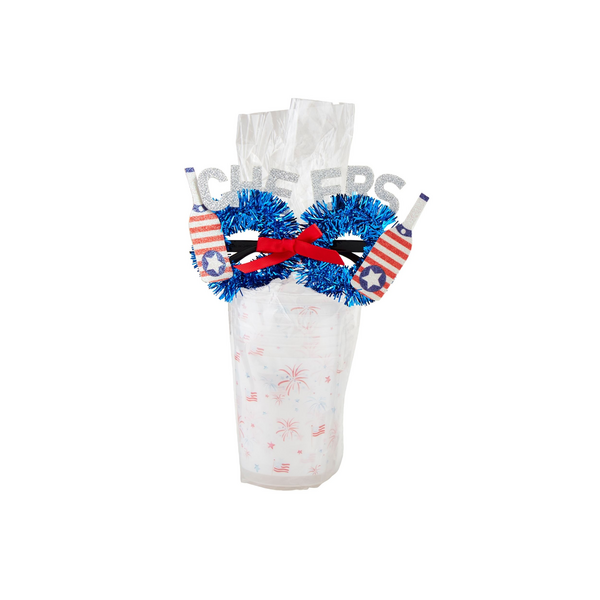 Mudpie | Fireworks 4Th Of July Party Cup Set