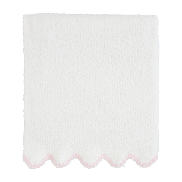 Mudpie | Scallop Chenille Blanket