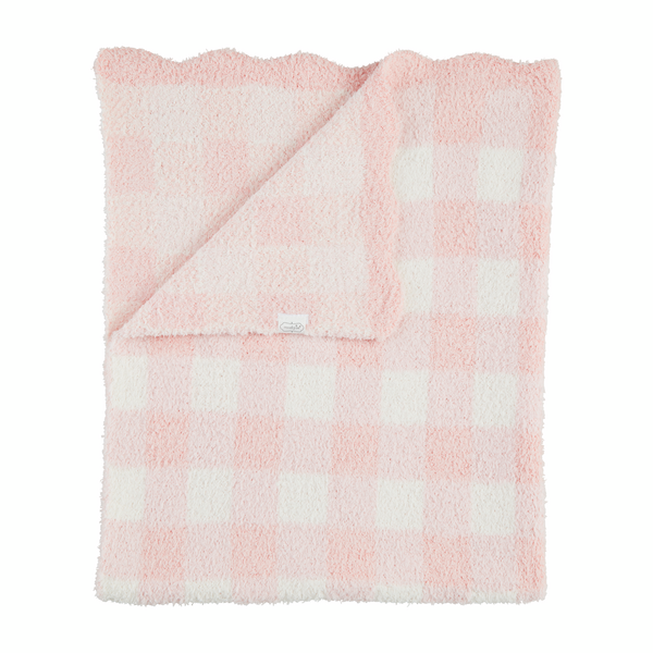Mudpie | Gingham Chenille Blanket