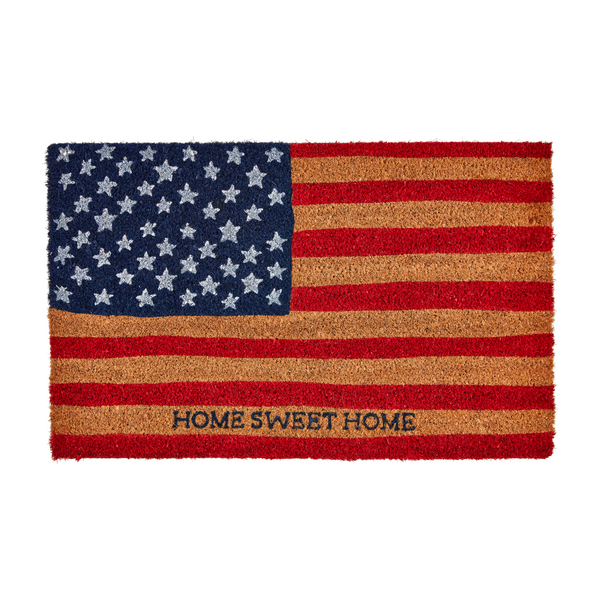 Mudpie | American Flag Doormat