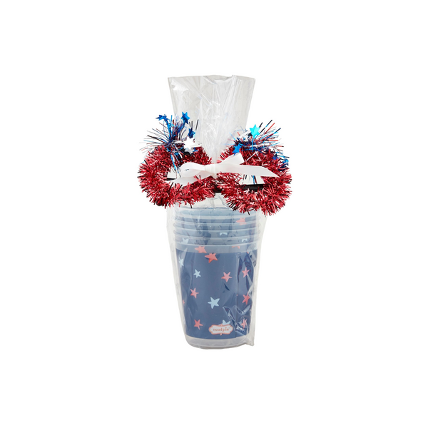 Mudpie | Stars 4Th Of July Party Cup Set Stars 4Th Of July Party Cup Set