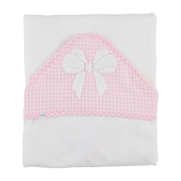 Mudpie | Pink Bow Hooded Towel