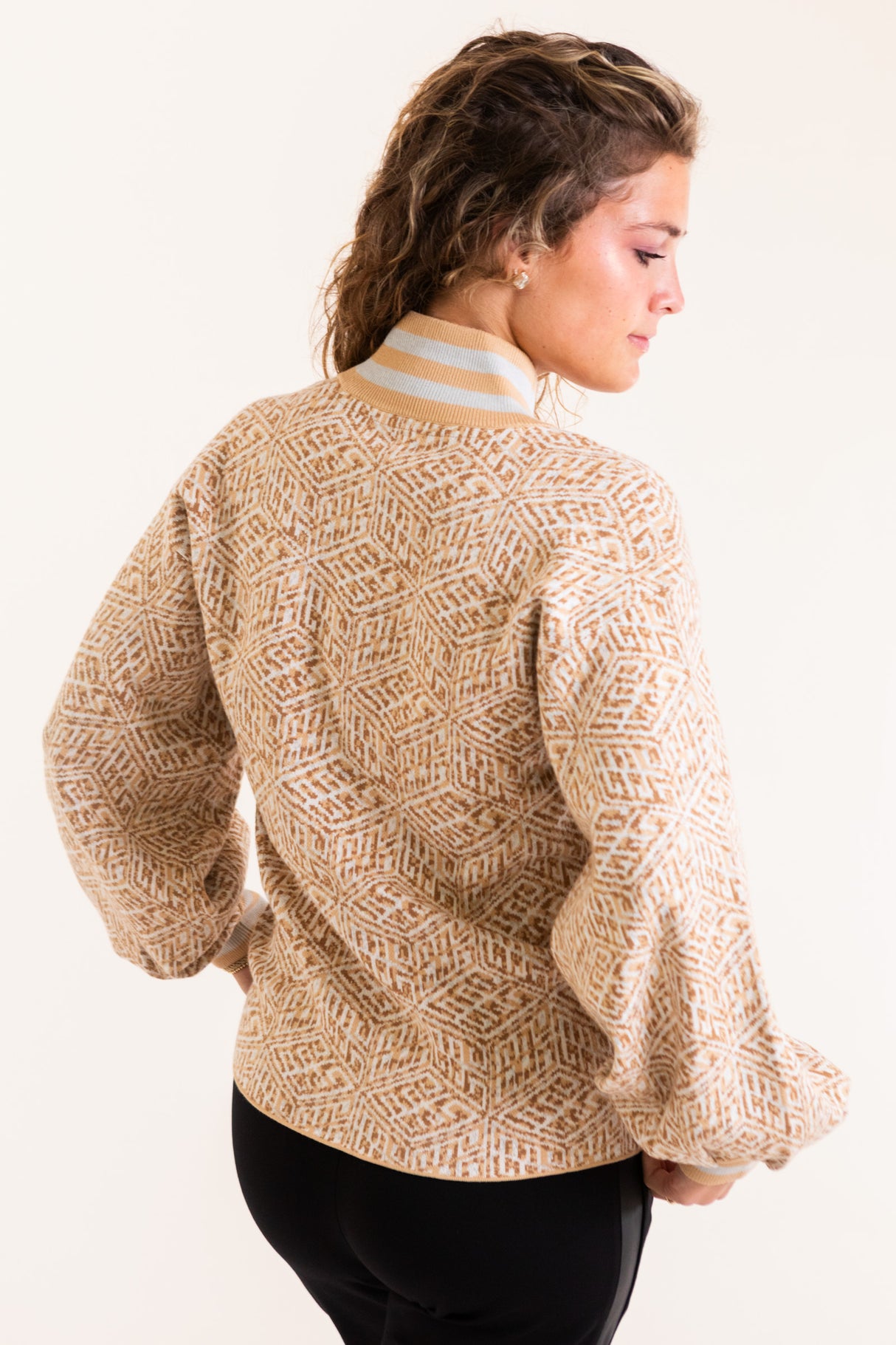 Emily McCarthy | Lolli Sweater in Mosaic Monogram
