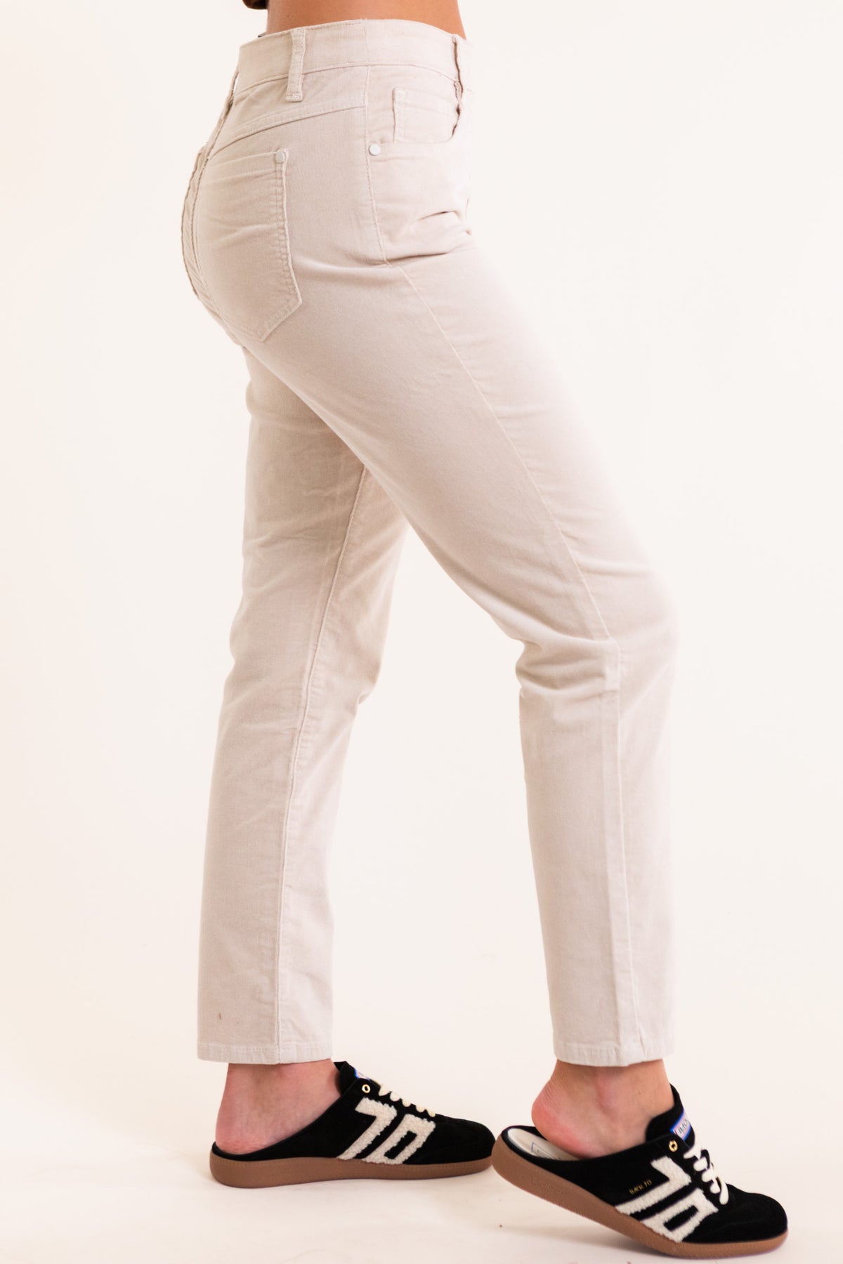 Audrey Mid Rise Pull On Slim Pants