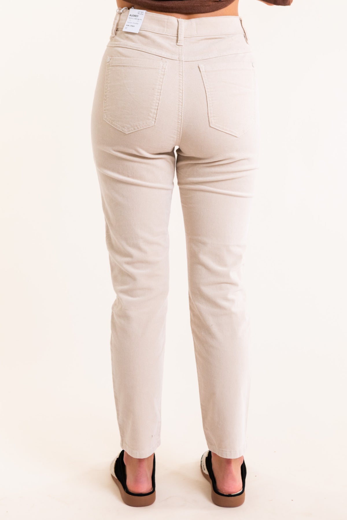 Audrey Mid Rise Pull On Slim Pants