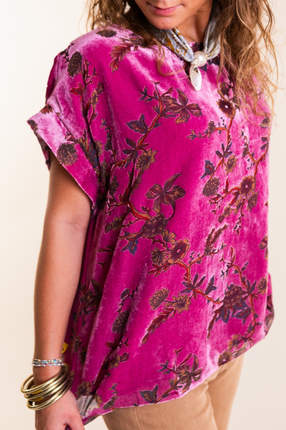 The Wildflower Velvet Top