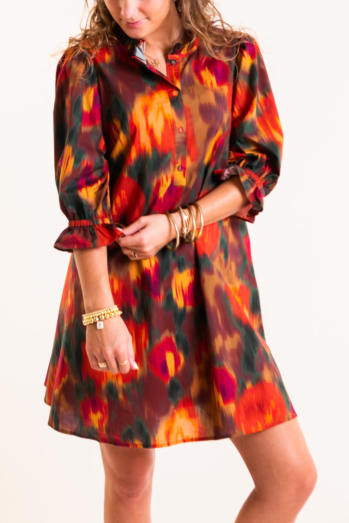 Painted Sunset Mini Dress