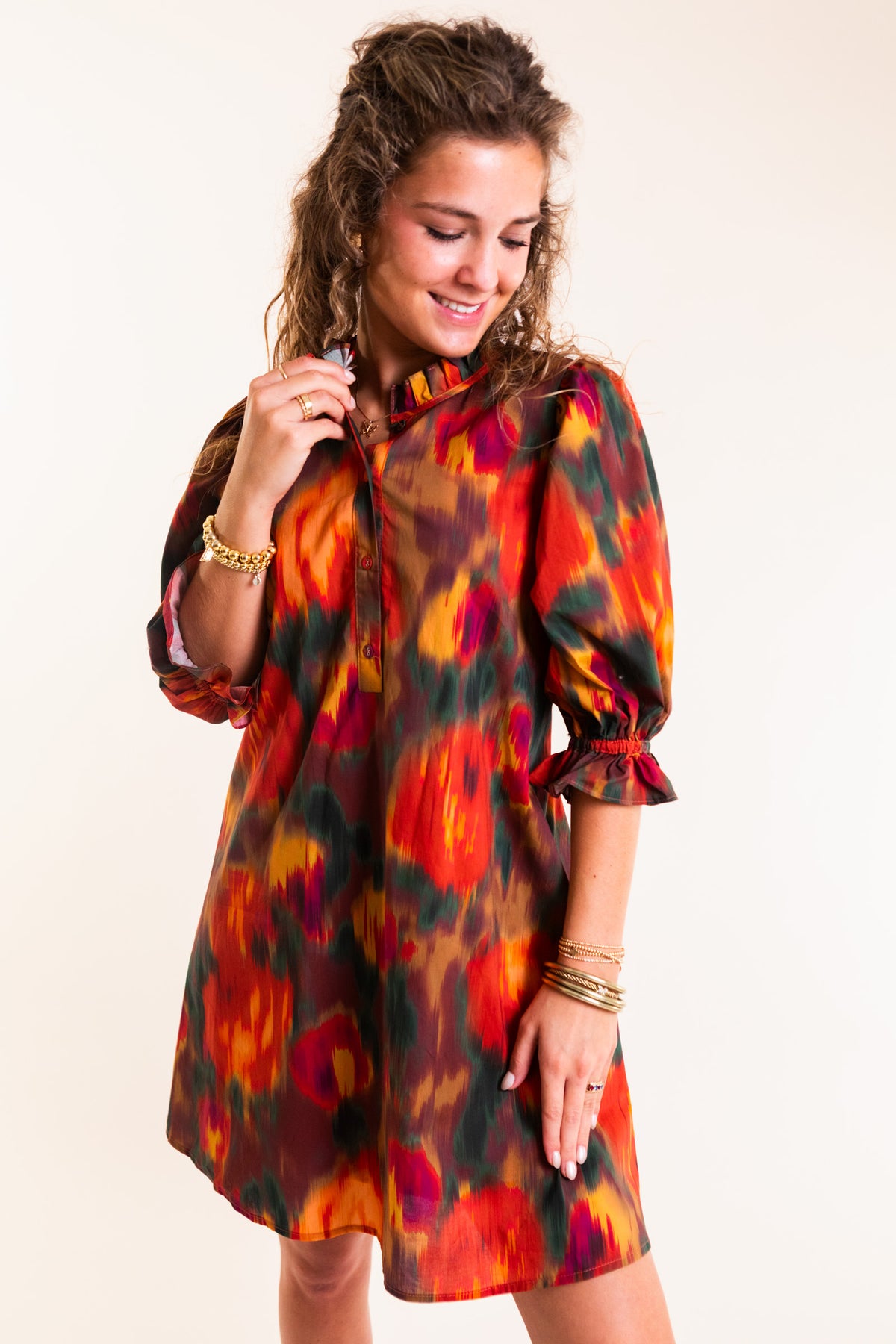 Painted Sunset Mini Dress