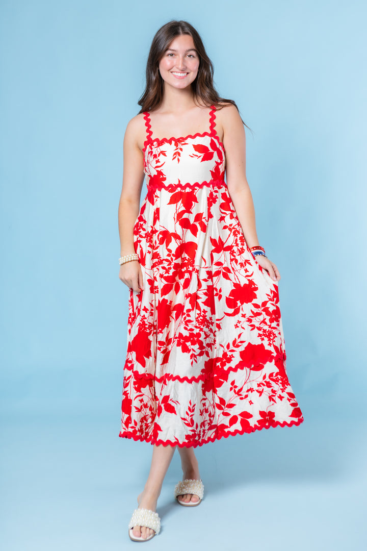 Come Sail Away Midi Dress