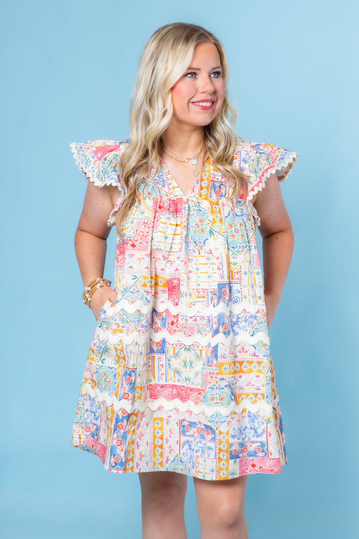 amalfi mini dress Away in Amalfi Mini Dress