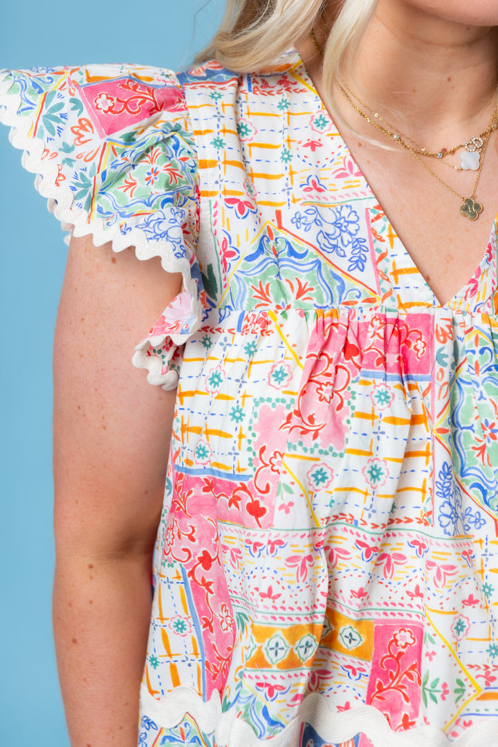 Away in Amalfi Mini Dress