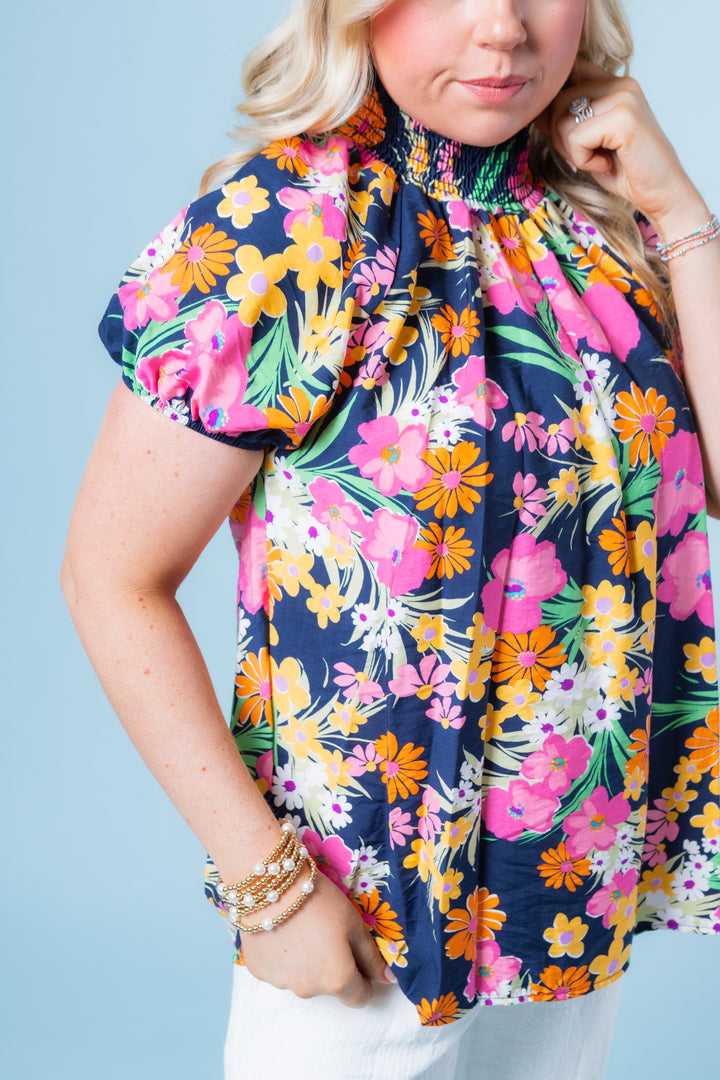 Spring into Summer Floral Blouse