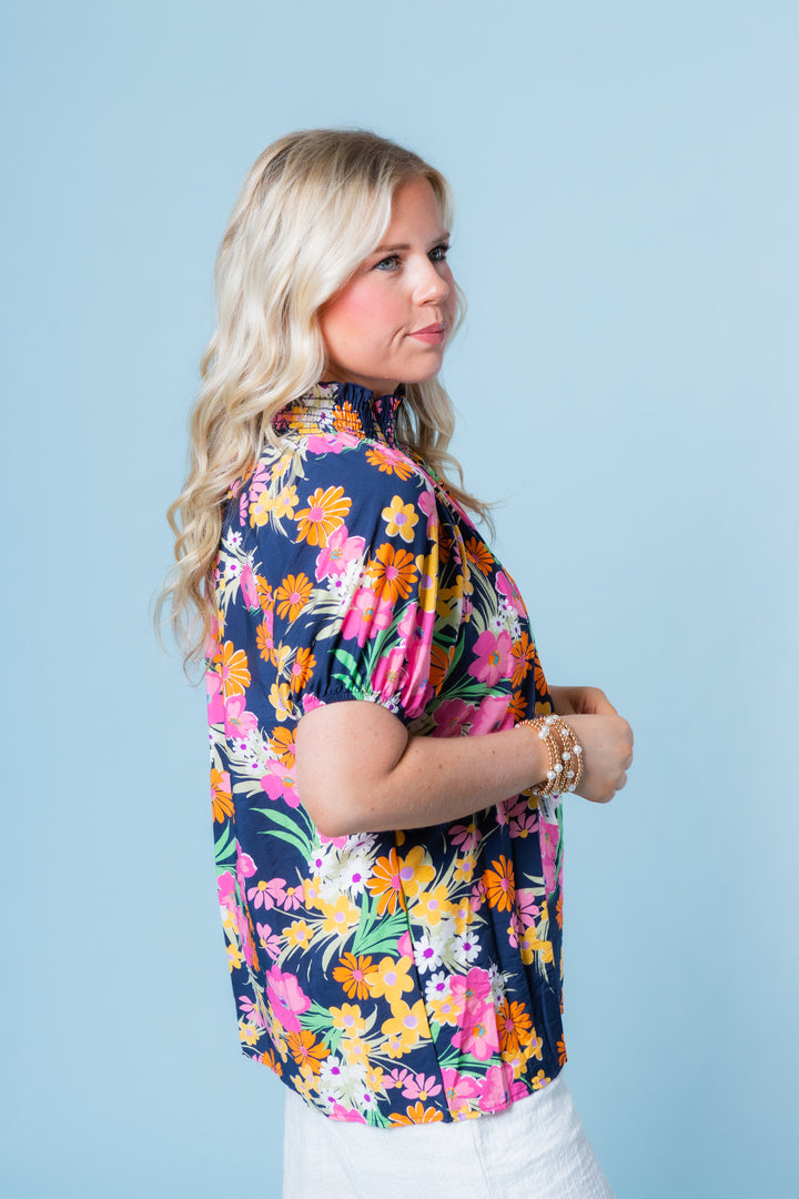 Spring into Summer Floral Blouse