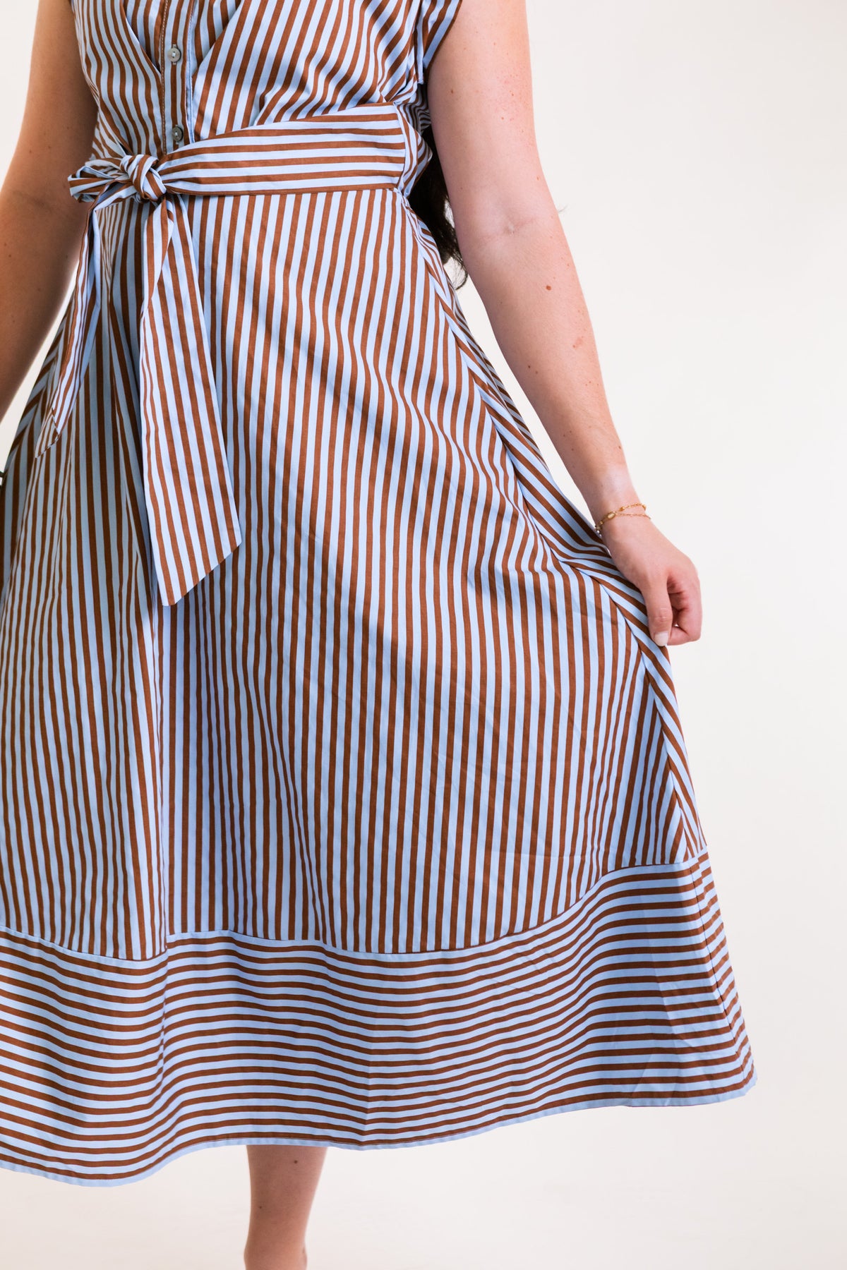 The Josie Striped Midi Dress