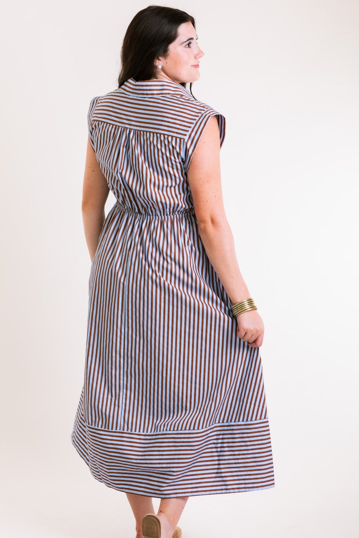 The Josie Striped Midi Dress