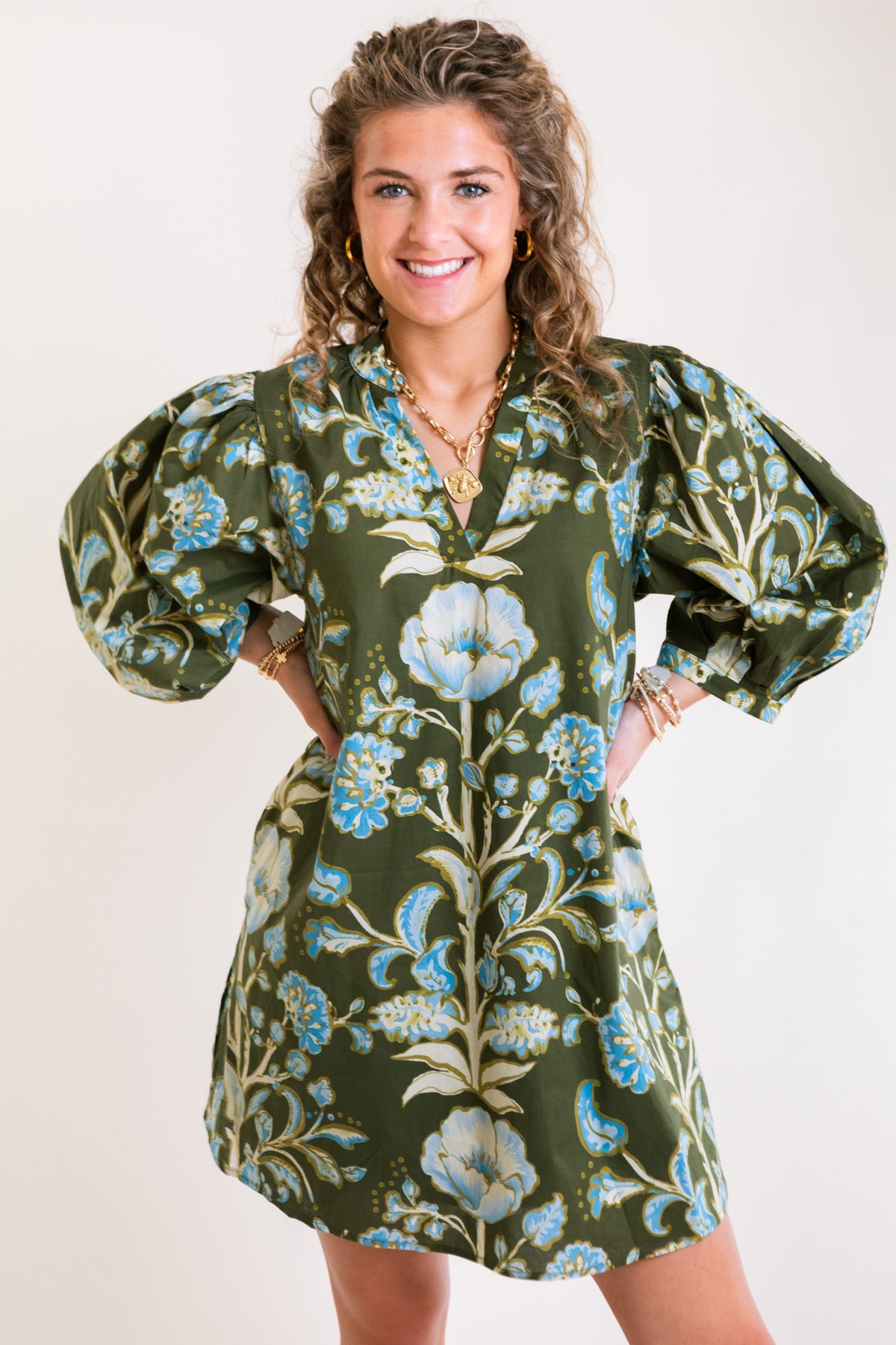 The Annabelle Olive Dress