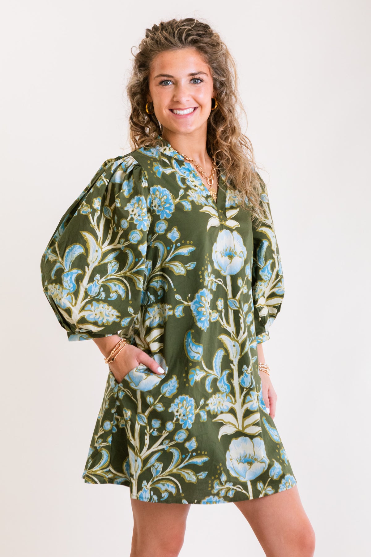 The Annabelle Olive Dress