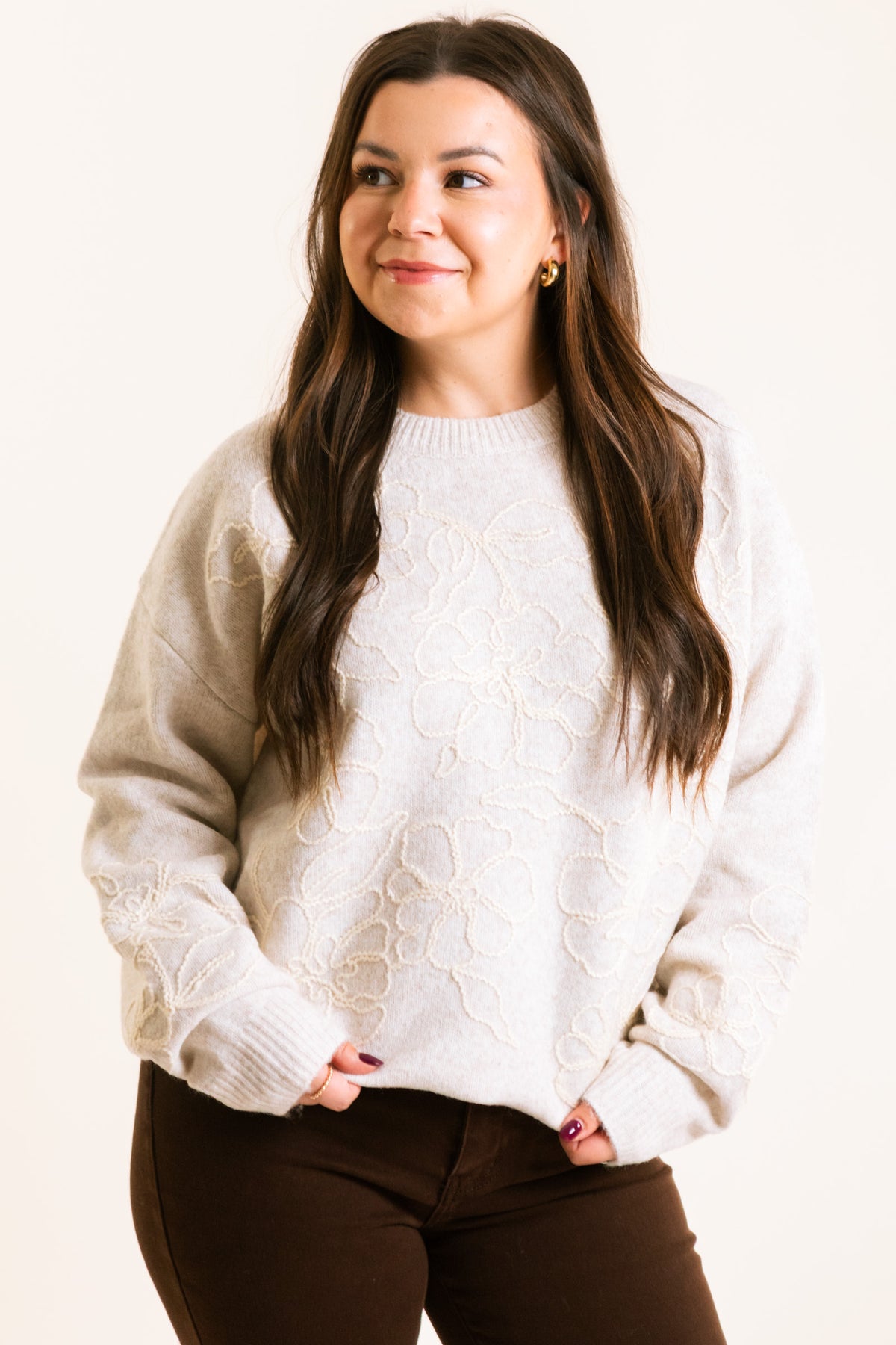 The Annelise Floral Knit