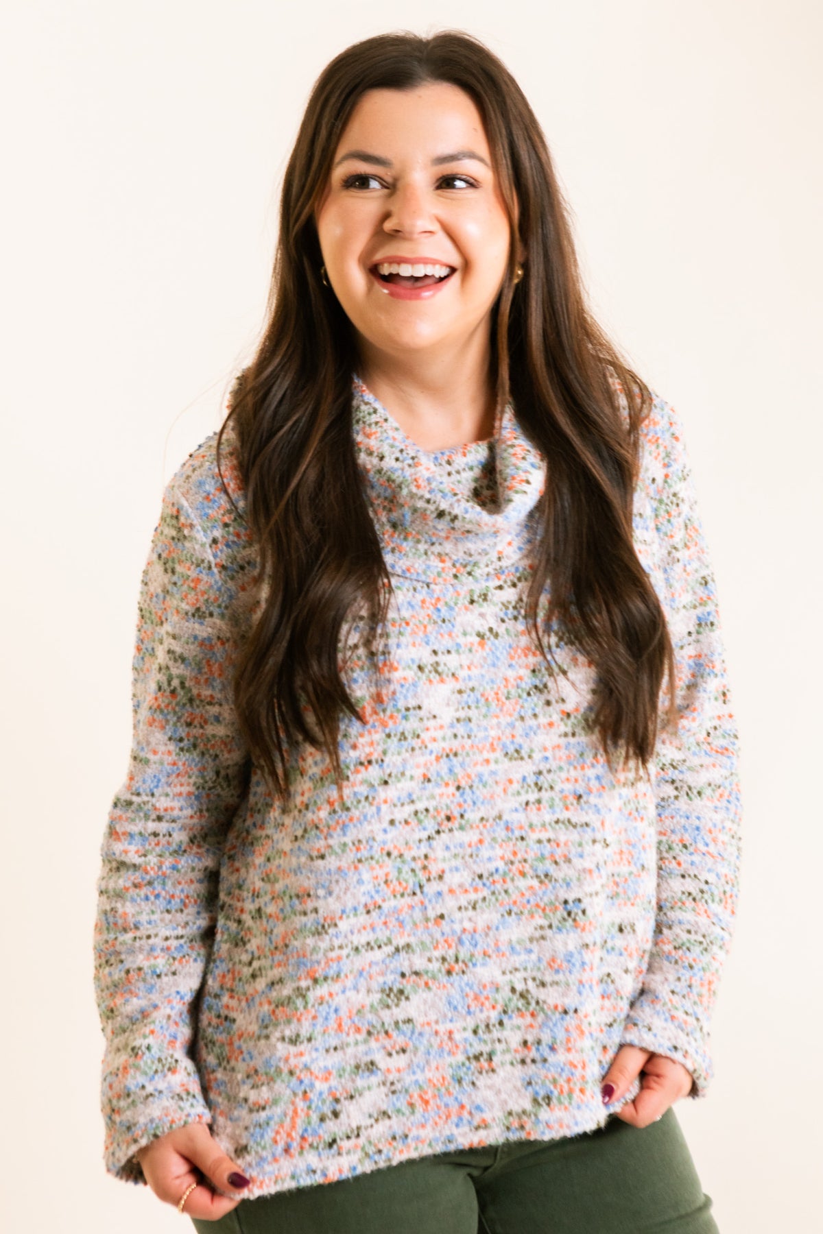 Speckled Cowl Sweater