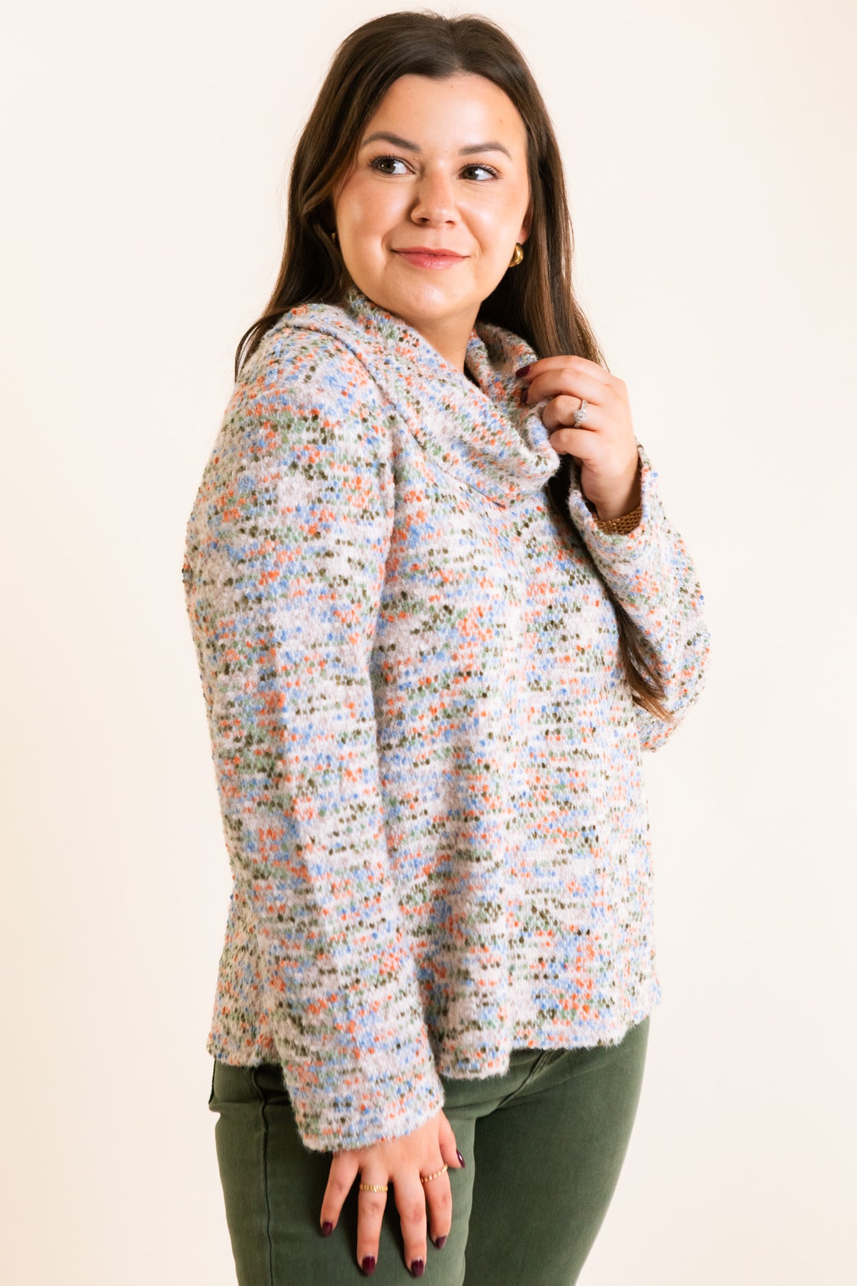 Speckled Cowl Sweater